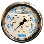 Bauer 0-7500PSI Air Pressure Gauge